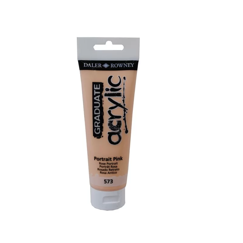 Colore acrilico fine Graduate tubo 120ml rosa incarnato Daler Rowney