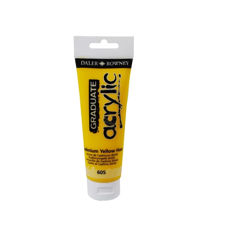 Colore acrilico fine Graduate tubo 120ml giallo cadmio imit. Daler Rowney