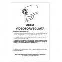 Cartello alluminio 20x30cm 'Area videosorveglianza con registrazion' rif.GDPR'