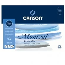 Blocco collato lato corto MONTVAL 18x25cm 12 fg. 300 gr. (Conf.10) FUORI CATALOGO