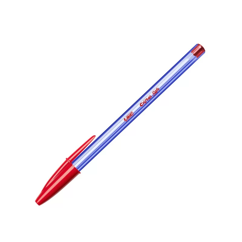 Scatola 50 penna sfera CRISTAL® SOFT 1,2mm rosso BIC®