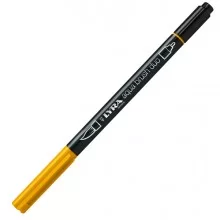 Pennarello a 2 punte AQUA BRUSH DUO giallo cromo scuro LYRA L6520009 (Conf.10) FUORI CATALOGO