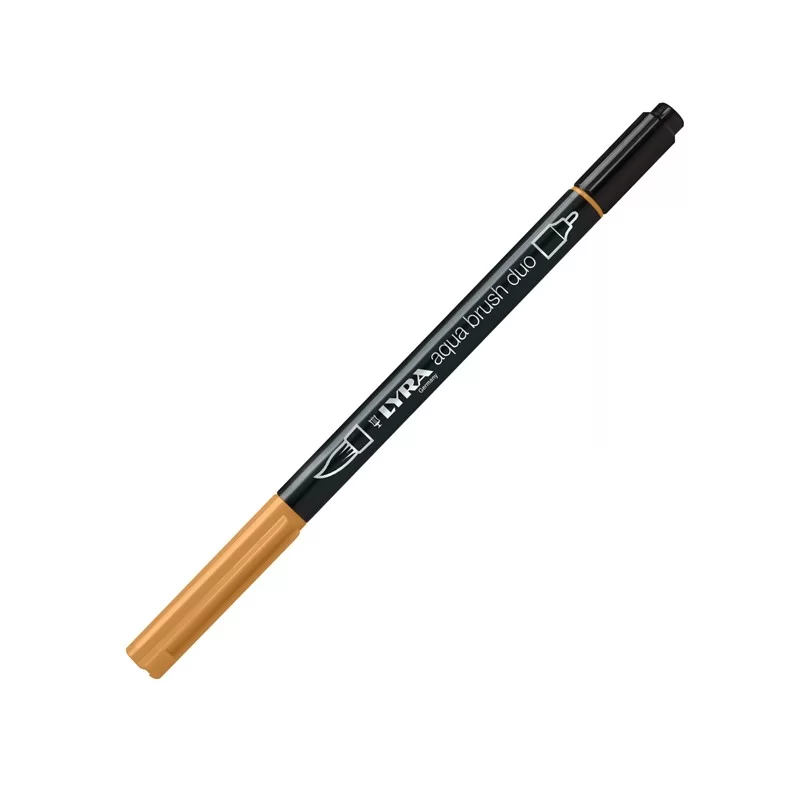 Pennarello a 2 punte AQUA BRUSH DUO ocra bruna LYRA L6520082 (Conf.10) FUORI CATALOGO