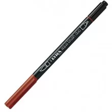Pennarello a 2 punte AQUA BRUSH DUO rosso indiano LYRA L6520092 (Conf.10) FUORI CATALOGO