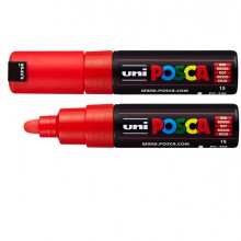 Marcatore UNI POSCA PC7M p.large 4,5-5,5mm rosso UNI MITSUBISHI