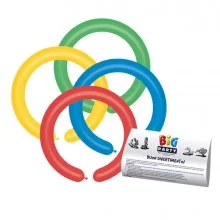 Busta 25 palloncini modellabili in lattice Ø5cm Colori Assortiti Big Party FUORI CATALOGO