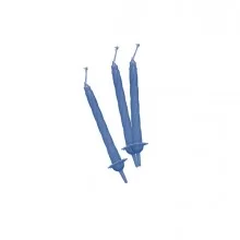12 candeline c/supporto h. 8cm celeste Big Party