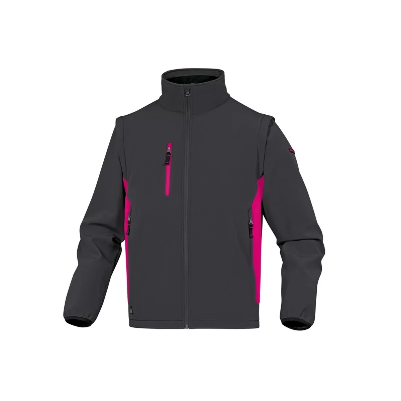 Giacca softshell MySen 2 Tg.M grigio/fucsia