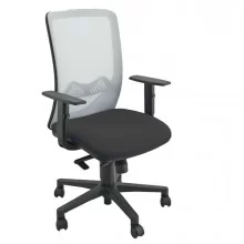 Seduta operativa Nathan NTHBR nero/grigio chiaro con braccioli regolabili