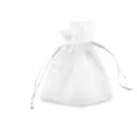 20 Sacchetti organza Milly 8,5x10cm bianco