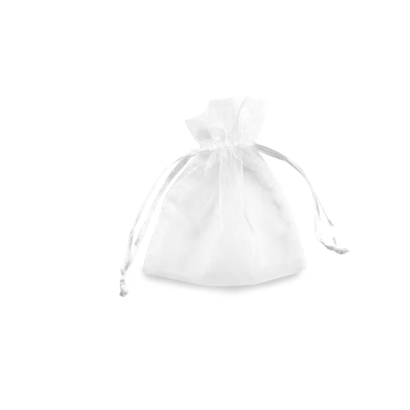 20 Sacchetti organza Milly 8,5x10cm bianco
