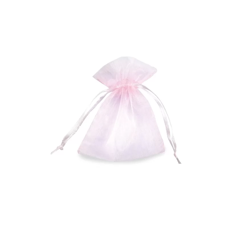 20 Sacchetti organza Milly 8,5x10cm rosa