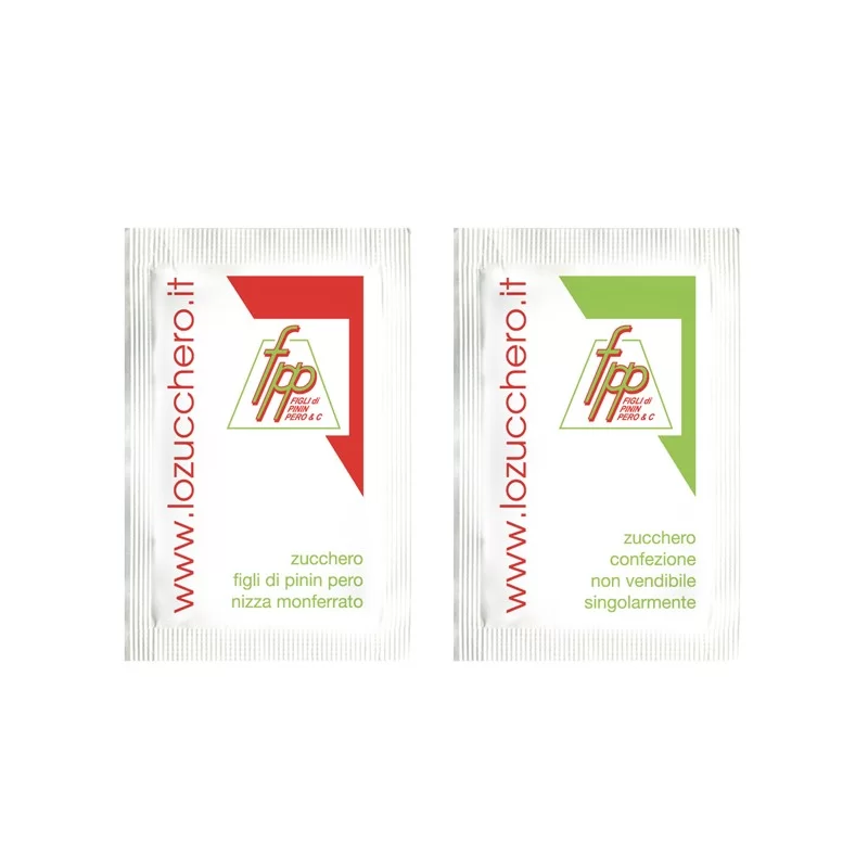 1Kg di zucchero semolato in bustine monoporzione da 6gr cad - 166 bustine FPP