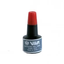 Inchiostro per cuscinetti a base alcool 30gr rosso Viva