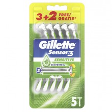 Gillette Sensor 3 Sensitive - usagetta 3+2pz