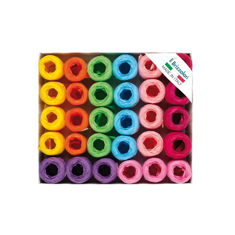 30 ovine rafia sintetica 6802 5mmx20mt assortimento primavera Brizzolari