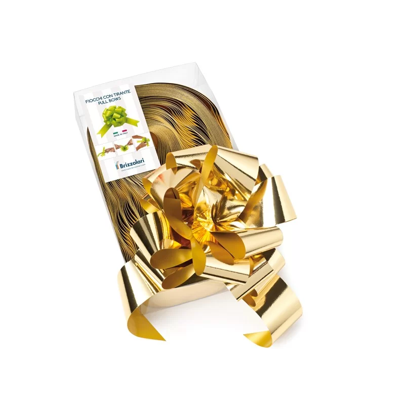 30 nastri strip metal 6870 50mm-Ø20cm colore oro 03 Brizzolari