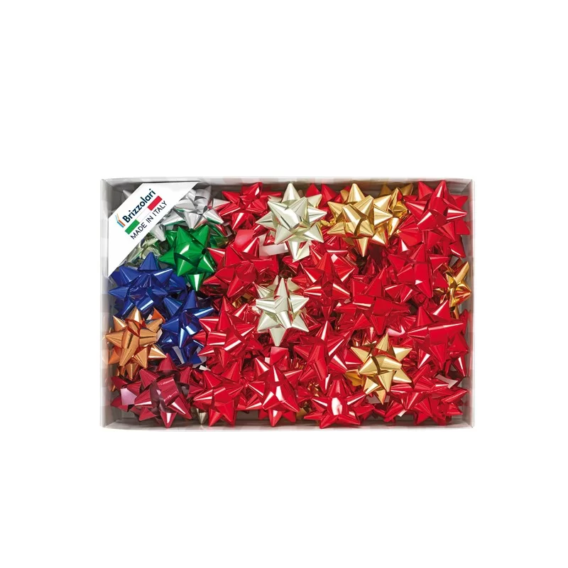 70 stelle nastro metal 6870 19mmxØ9cm colori assortiti Brizzolari