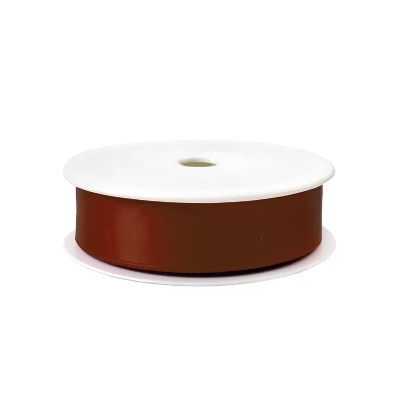 Nastro doppio raso 25mmx25mt colore marrone 57 Brizzolari