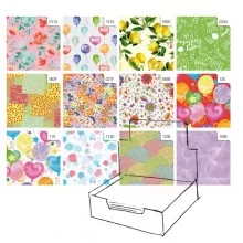 Scatola 100fg carta regalo Raso Primavera 70X100cm Rex Sadoch