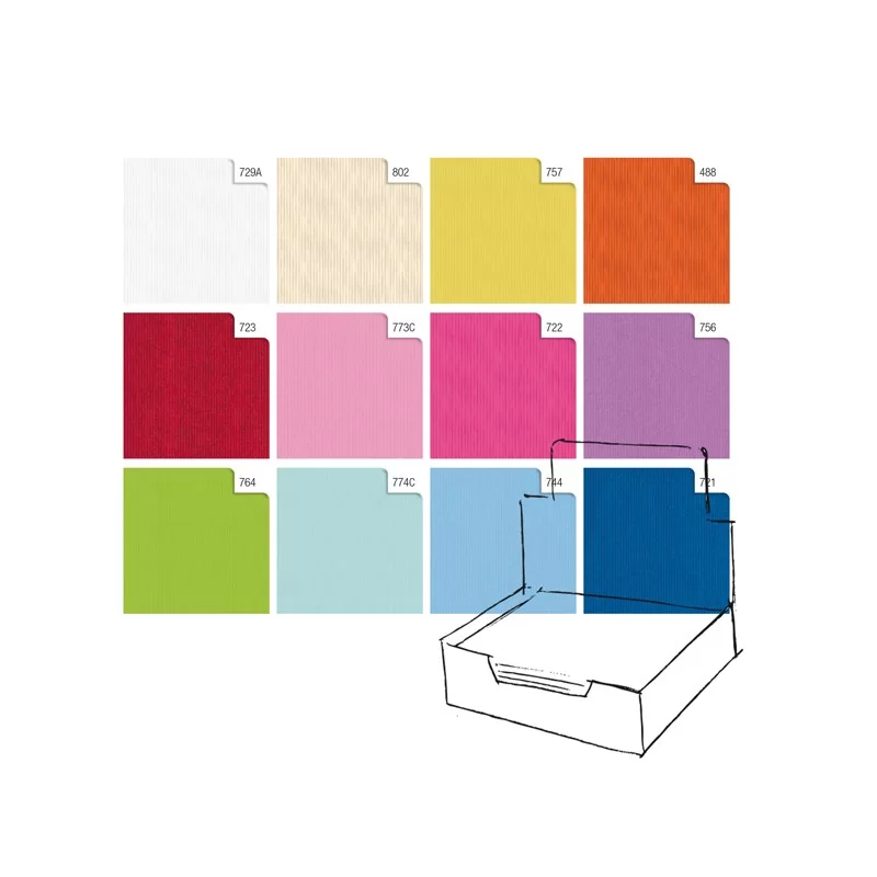 Scatola 100fg carta regalo Kraft Light 70X100cm Rex Sadoch