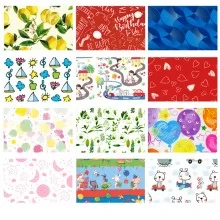 Espositore 50 rotoli carta regalo in fantasie assortite 2mt x 70cm Rex Sadoch