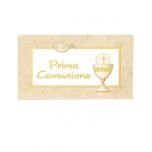 Scatola 25 fg A4 da 20 bigl. bomboniere personalizzabile "Comunione" Rex Sadoch