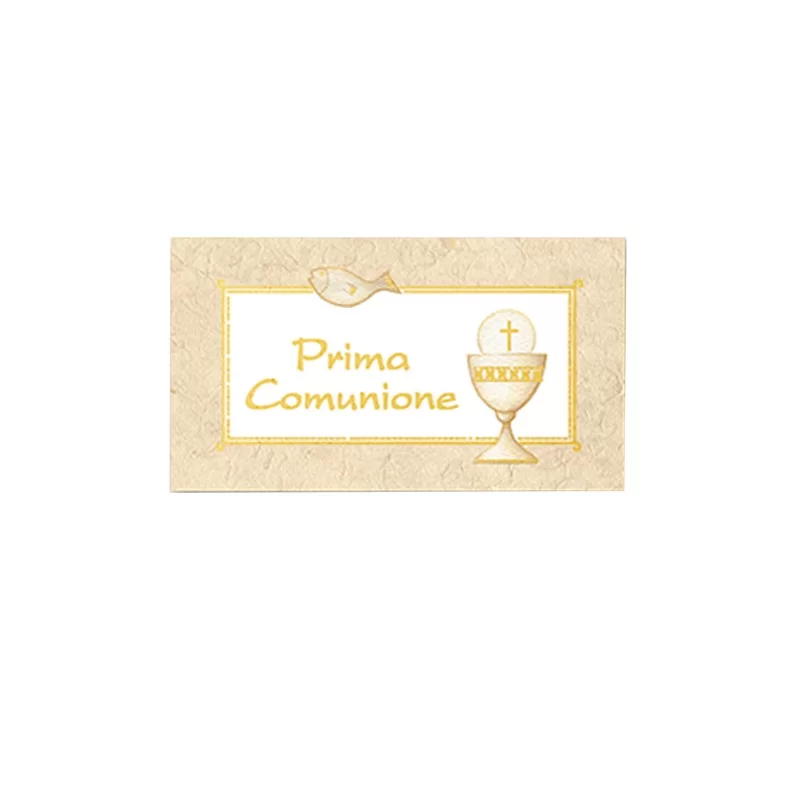 Scatola 25 fg A4 da 20 bigl. bomboniere personalizzabile "Comunione" Rex Sadoch