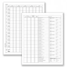 Registro prospetto riepilogativo assoc.sportive 8pag. 31x24,5cm DU13852S000 DU