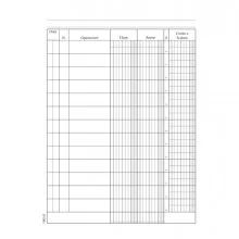 Registro Conto Corrente Banca 96pag. 21x15,5cm DU134200000 Data Ufficio (Conf.2)