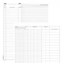 Registro Presenze Mensili 48pag. 31x24,5cm DU131301200 DU