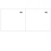 Blocco scontrino 2 sezioni 100copie num. bianco 5,8X13cm DU160000010 DU (Conf.10)