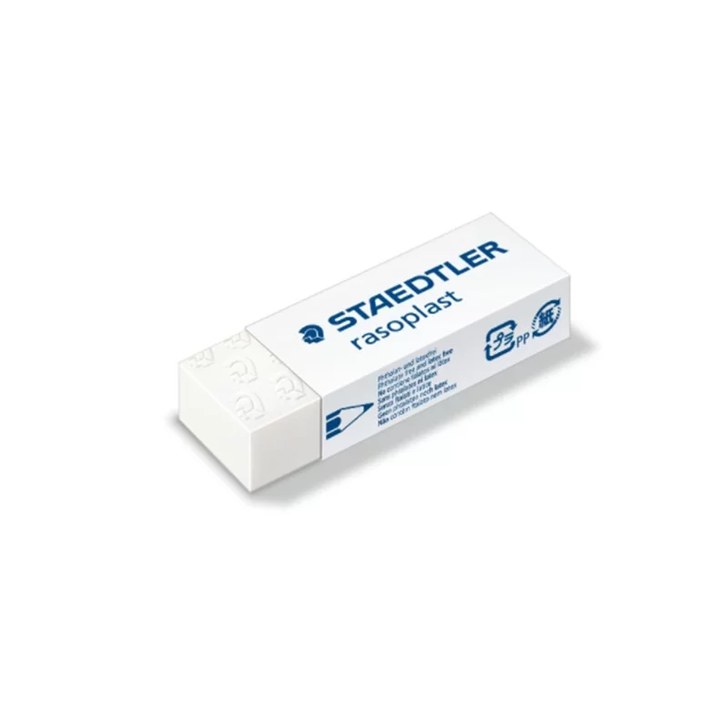 Box 20 gomme Rasoplast 526 B20 dim. 63x13x23mm bianca per matita Staedtler