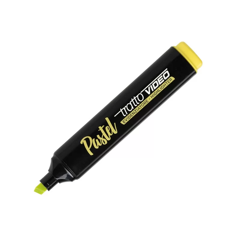 Evidenziatore Tratto Video Pastel giallo (Conf.12)