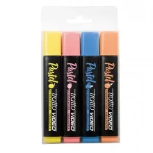 astuccio 4 evidenziatori Tratto Video Pastel colori assortiti FUORI CATALOGO