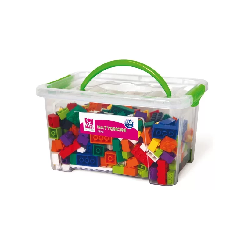 Bauletto 350 mattoncini da costruzione Micro in colori assortiti CWR FUORI CATALOGO