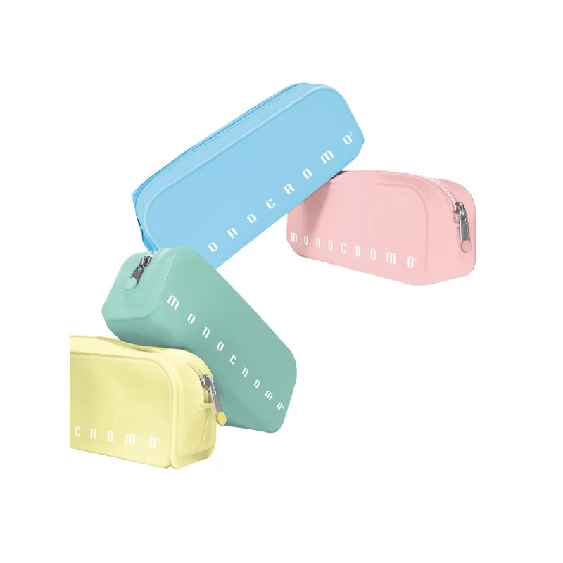 Bustina silicone Soft Touch 80x200x60mm colori assortiti pastel Monocromo Pigna (Conf.12)