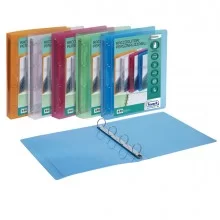 Racc. personalizzabile Lumina 22X30 4 anelli tondi D30 PP col. ass. Favorit (Conf.10)