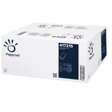 Pacco 150 asciugamani piegati a V goffrato a onda Papernet (Conf.20)
