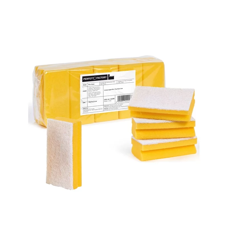 Pack 10 Spugne giallo Pro Color PERFETTO