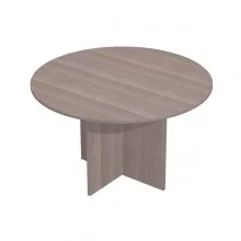 Tavolo riunioni 4 posti Ø120 x H72cm Frassino toscano - EASY