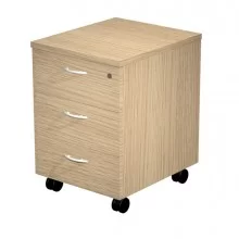 Cassettiera 3 cass. con ruote Rovere - EASY
