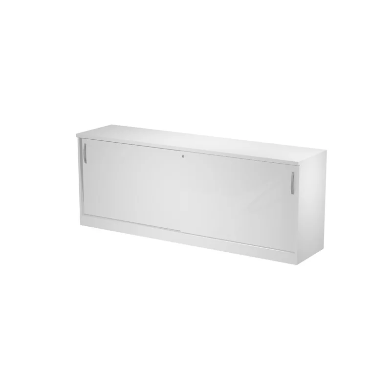 Mobile basso con ante scorrevoli 185x46x73cm Bianco - AGORA'