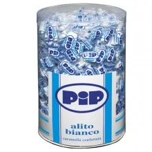 Caramelle confettate Pip Alito bianco barattolo 800 pz FUORI CATALOGO