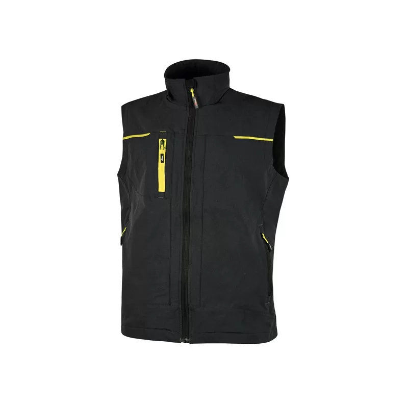 Gilet da lavoro Saturn nero/giallo Taglia M U-Power