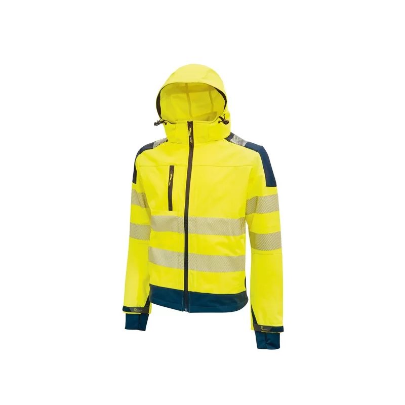 Giacca Softshell alta visibilitA' Miky giallo fluo Taglia M U-Power FUORI CATALOGO