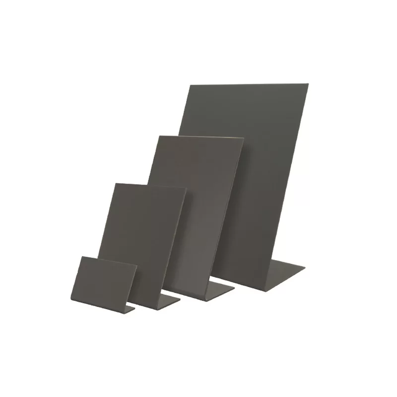 Set 3 lavagnette a L nere A5-21,5x15x8,5cm Securit