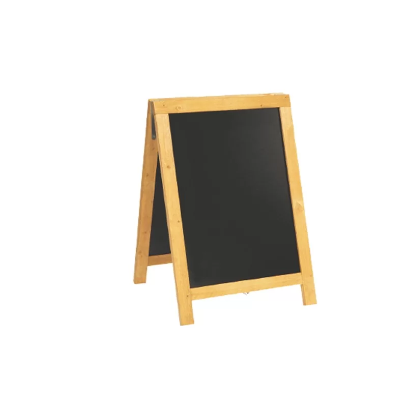 Lavagna Nature 85x54,5x44cm legno naturale SANDWICH Securit