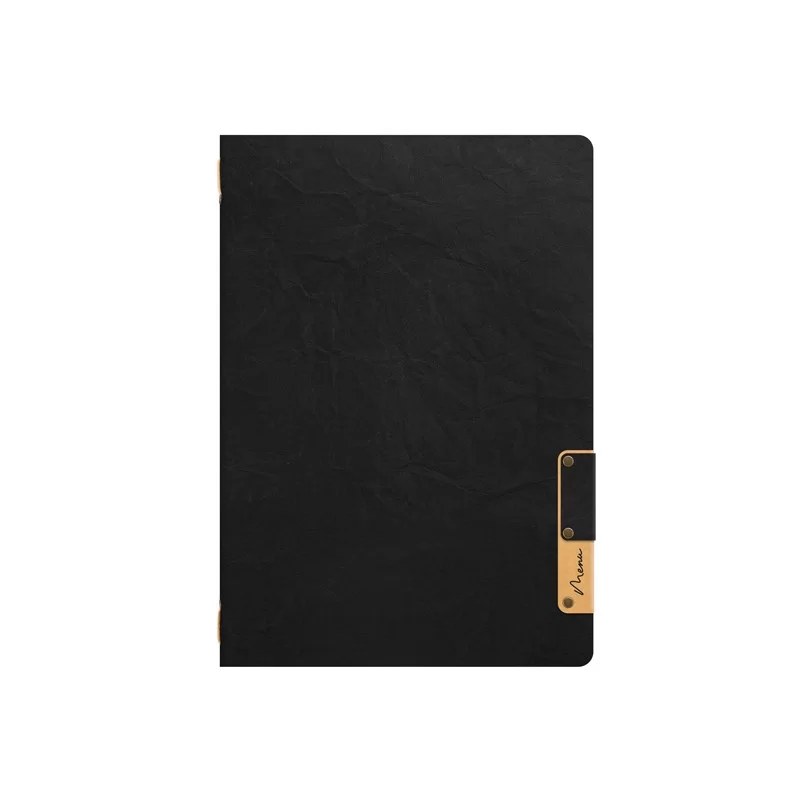 Porta MenU' A5-24,9x17,5cm Nero Nature con 1 INSERTO DOPPIO