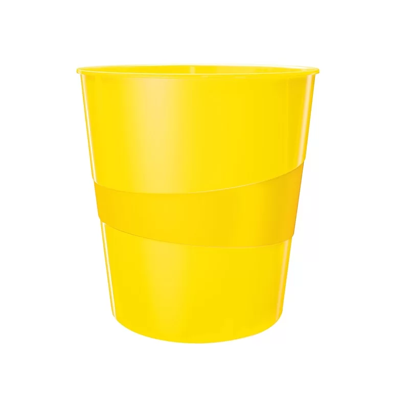 Cestino gettacarte WOW giallo 15LT LEITZ